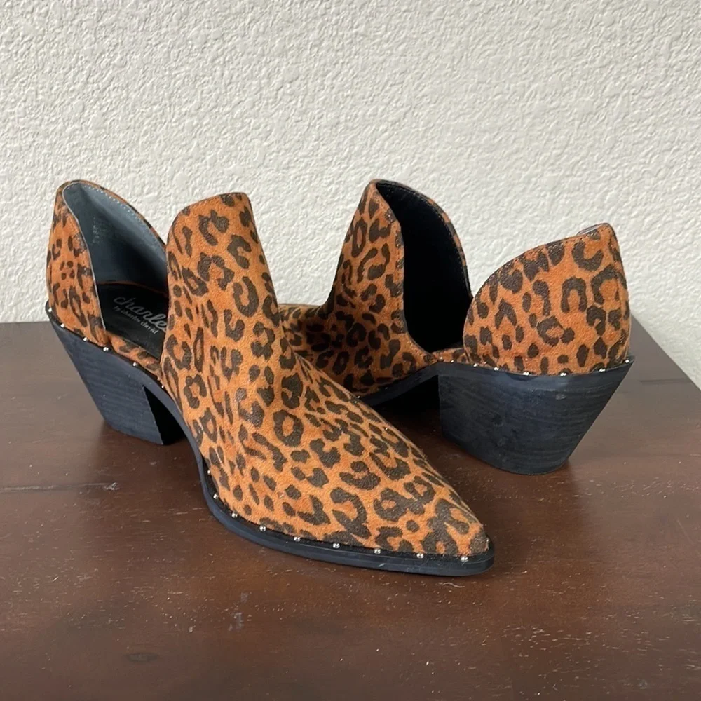 Charles by Charles David Parson Leopard Print Bootie in Camel Leopard Cut Out 6